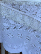 JUPE NOUÉE DENTELLE MIDI 007