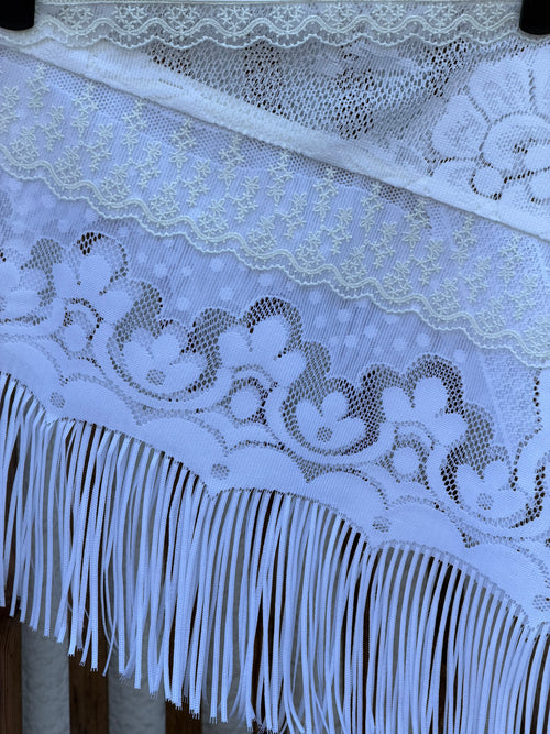 JUPE NOUÉE DENTELLE MIDI 009